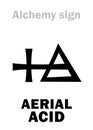 Alchemy: AERIAL ACID (Carbonic Acid) Royalty Free Stock Photo